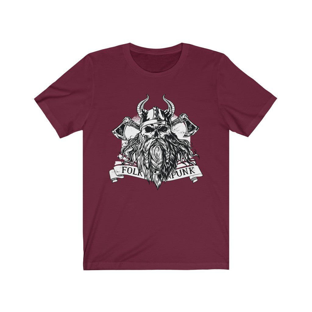 Viking Warrior Skull Crossed Axes T-Shirt