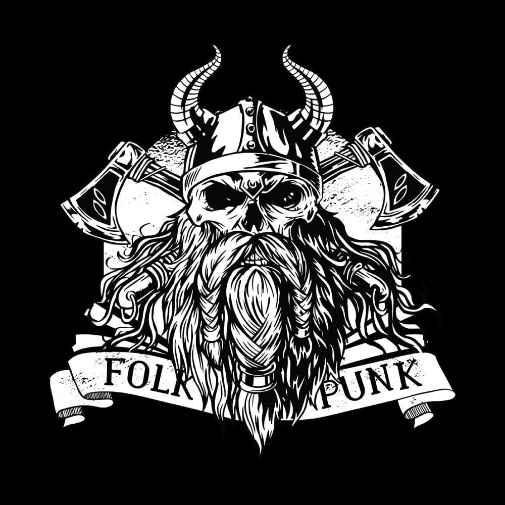Viking Warrior Skull Crossed Axes T-Shirt