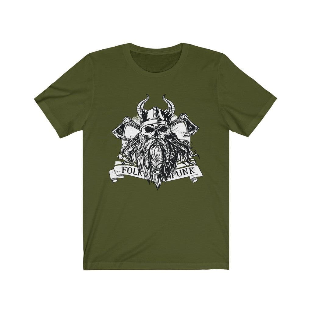 Viking Warrior Skull Crossed Axes T-Shirt