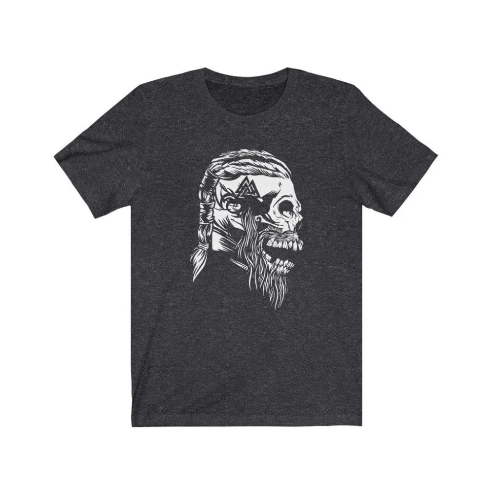 Viking Warrior Skull T-Shirt-11-Viking Warrior