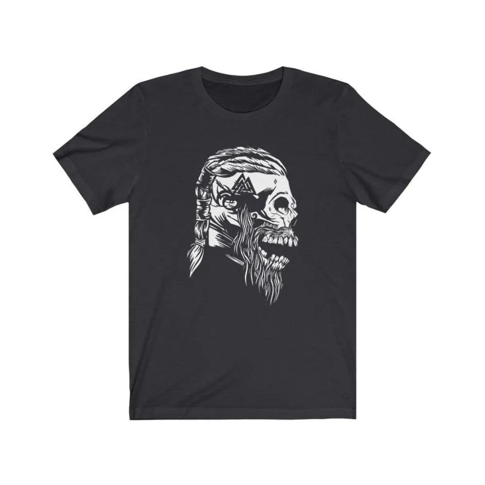 Viking Warrior Skull T-Shirt-7-Viking Warrior