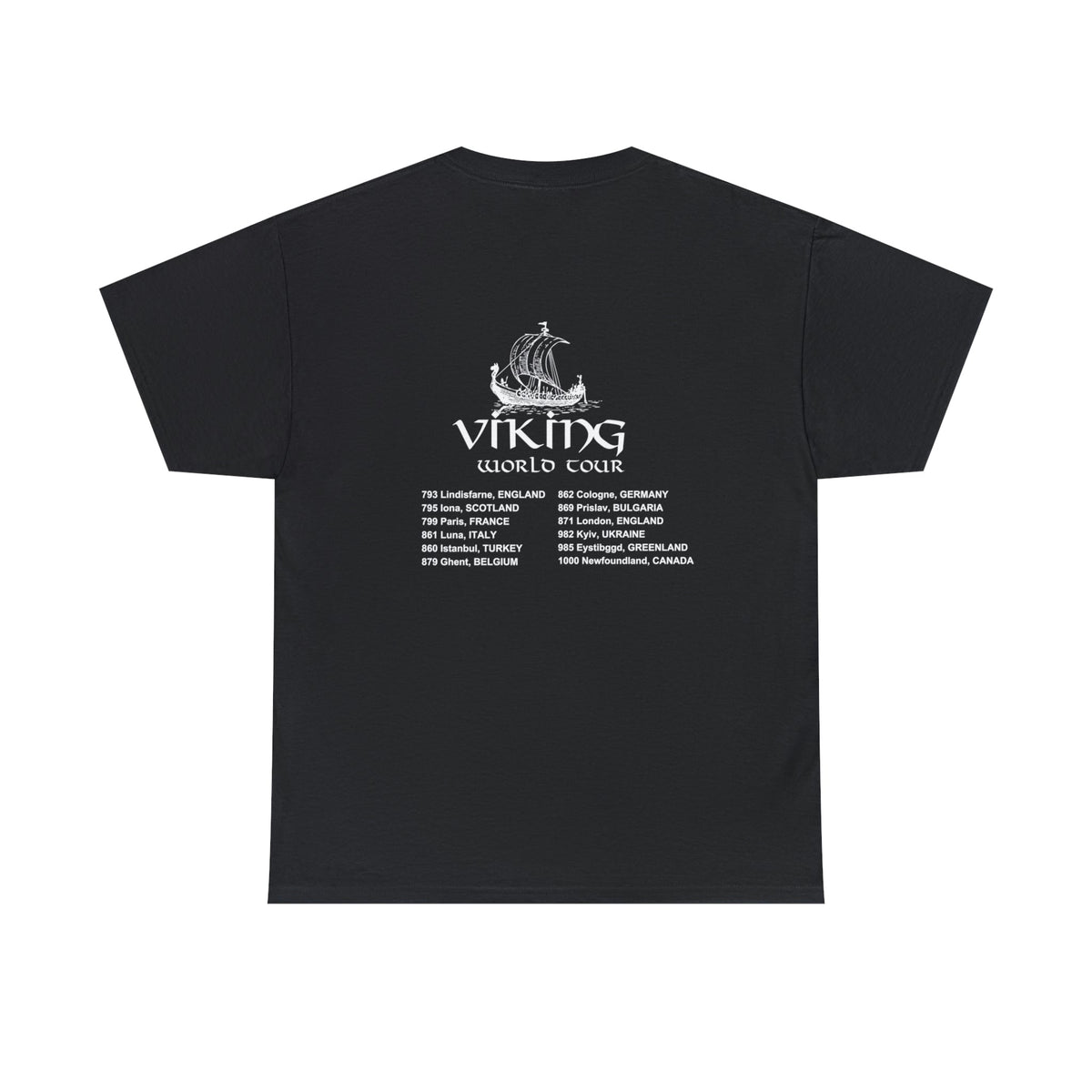 Viking World Tour T-Shirt (Ship Design)