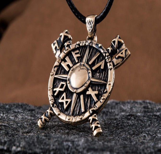 Wolf Pendant Sterling Silver Viking Amulet-1