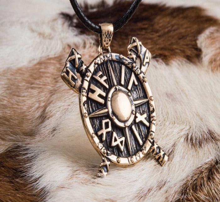 Wolf Pendant Sterling Silver Viking Amulet-2