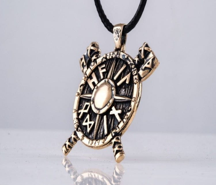 Wolf Pendant Sterling Silver Viking Amulet-4