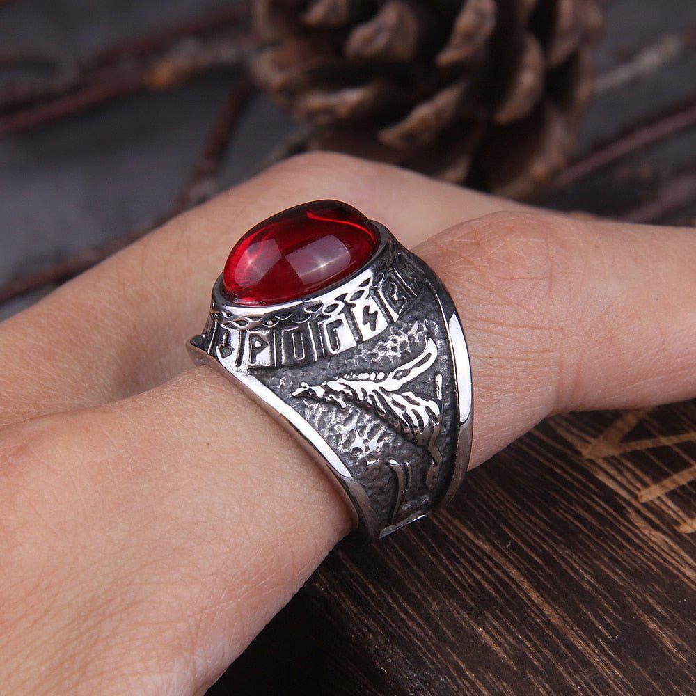 Odin Wolves and Ravens Ring from Viking Warrior Co.