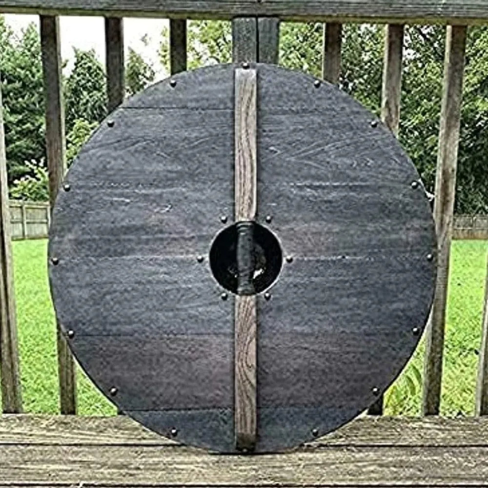Wooden Warrior of Fenrir Viking Shield Armor 24"