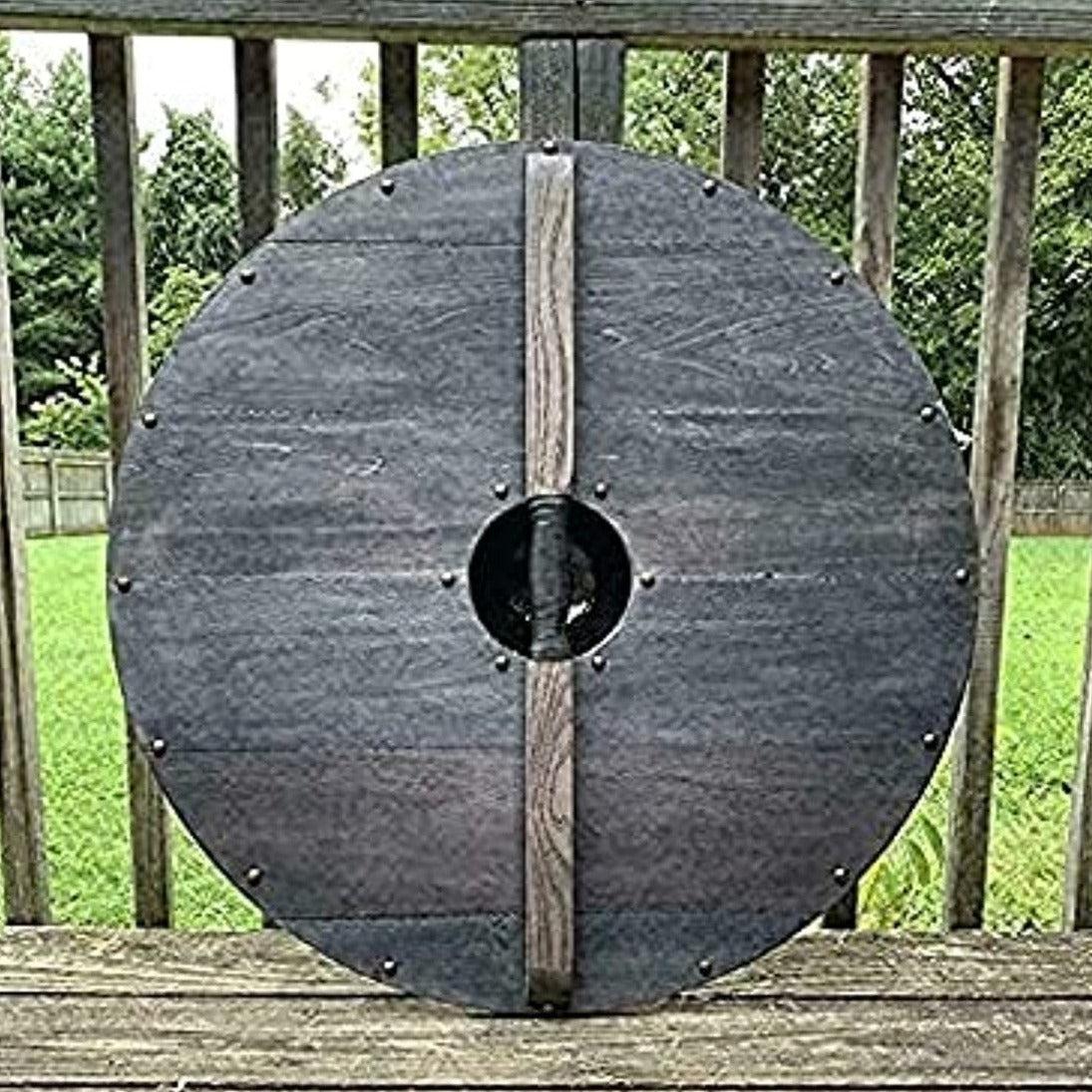 Wooden Warrior of Fenrir Viking Shield Armor 24&quot;