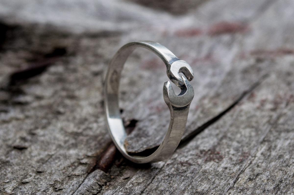 Wrench Ring Sterling Silver Handmade Jewelry-3