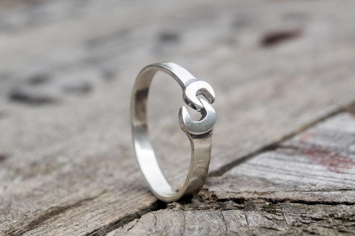 Wrench Ring Sterling Silver Handmade Jewelry-4