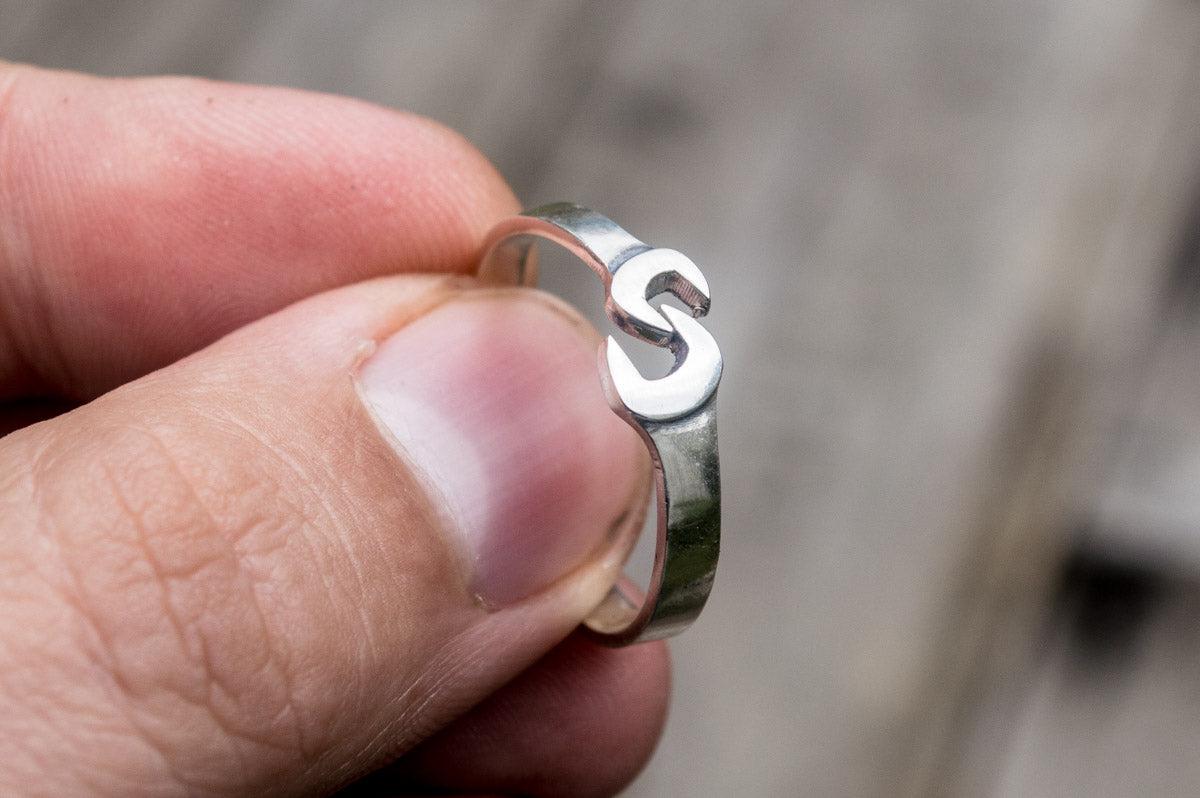 Wrench Ring Sterling Silver Handmade Jewelry-7