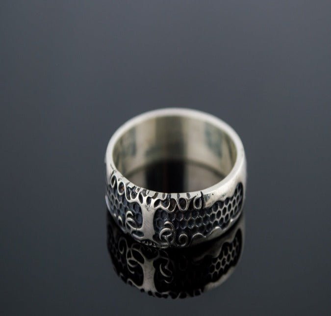Yggdrasil Symbol Ring Sterling Silver Handmade Jewelry-2