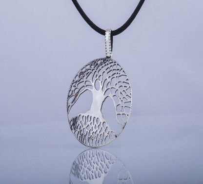 Yggdrasil The World Tree Sterling Silver Pendant Viking Jewelry-3