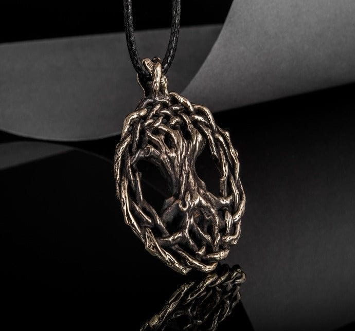 Yggdrasil World Tree Bronze Pendant Viking Jewelry-3