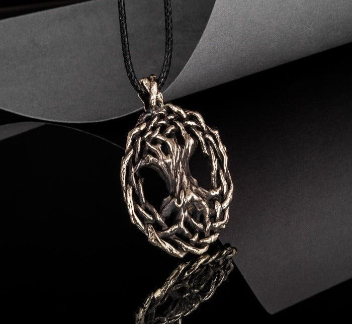 Yggdrasil World Tree Bronze Pendant Viking Jewelry-4