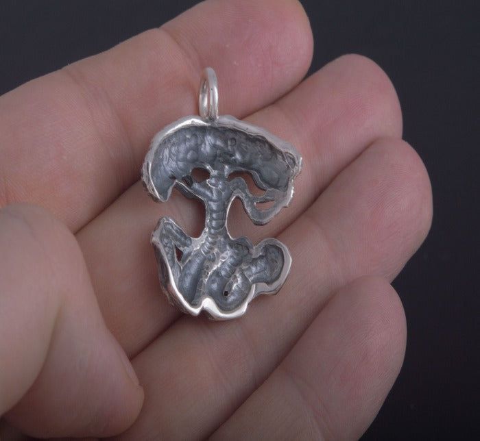 Yggdrasil World Tree Sterling Silver Pendant Norse Jewelry-5
