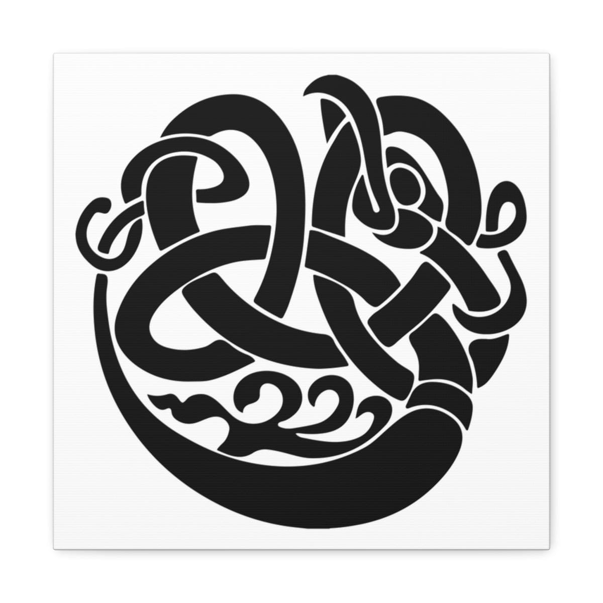 Viking Raven Knotwork Canvas - Ready To Hang - Viking Wall Art