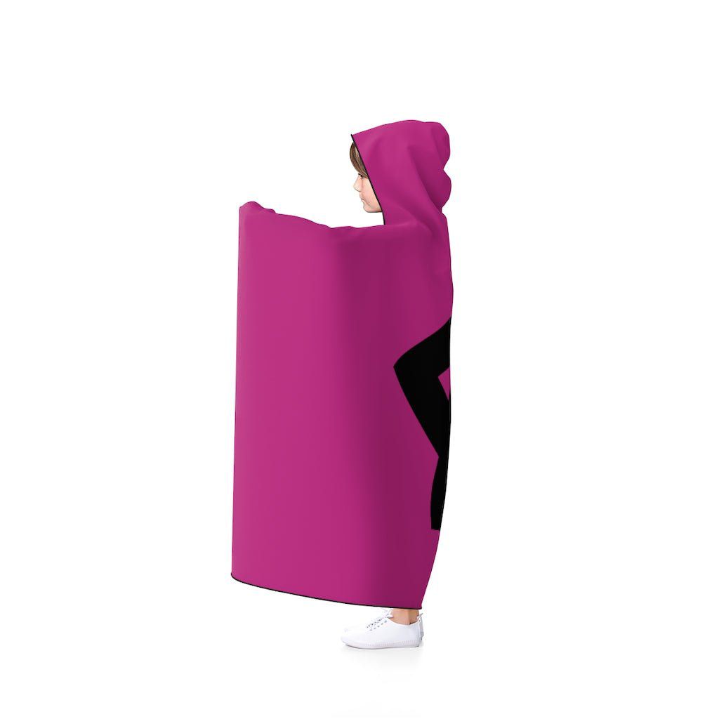 Purple Viking Health Rune Symbol Hooded Blanket