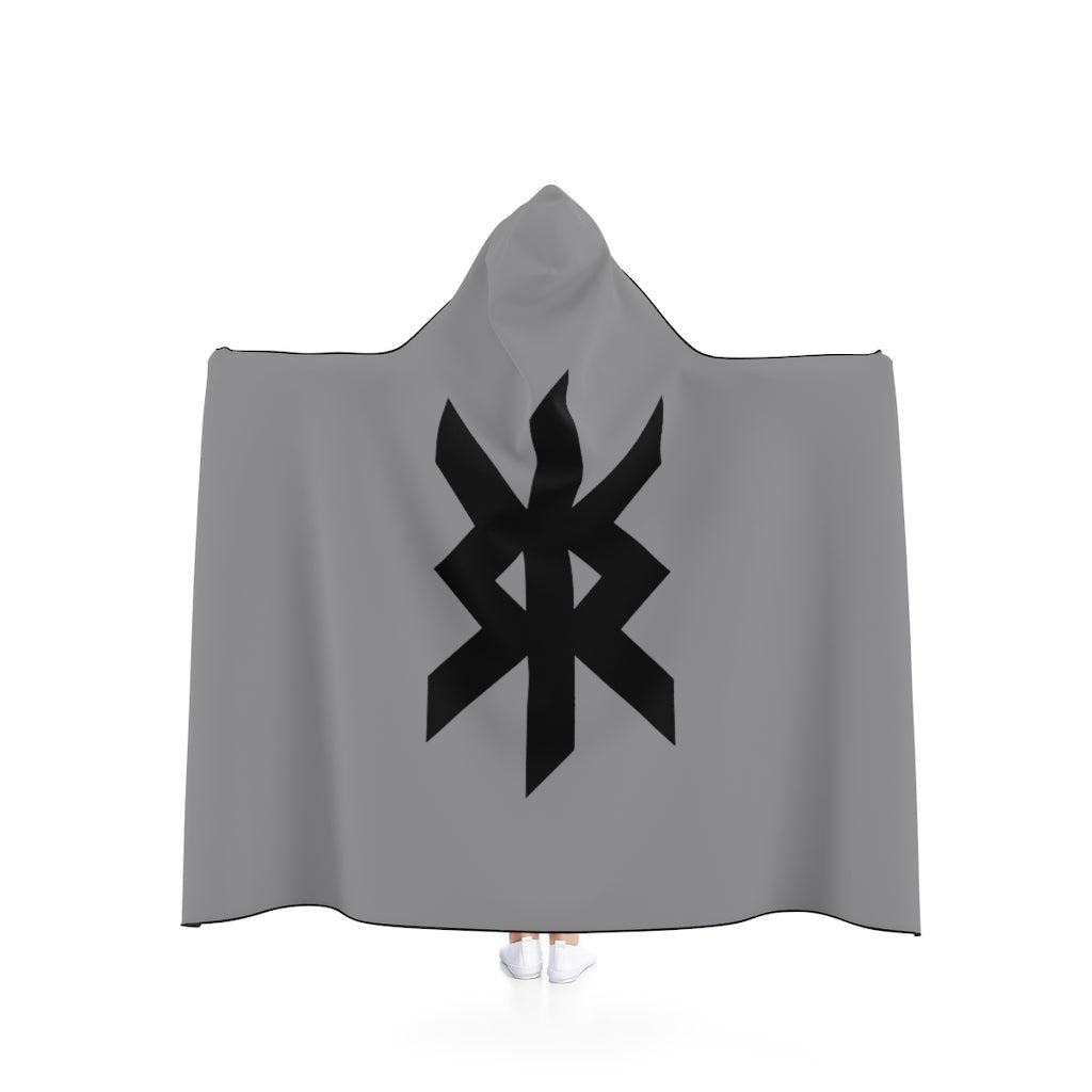 Viking Protection Rune Symbol Hooded Blanket