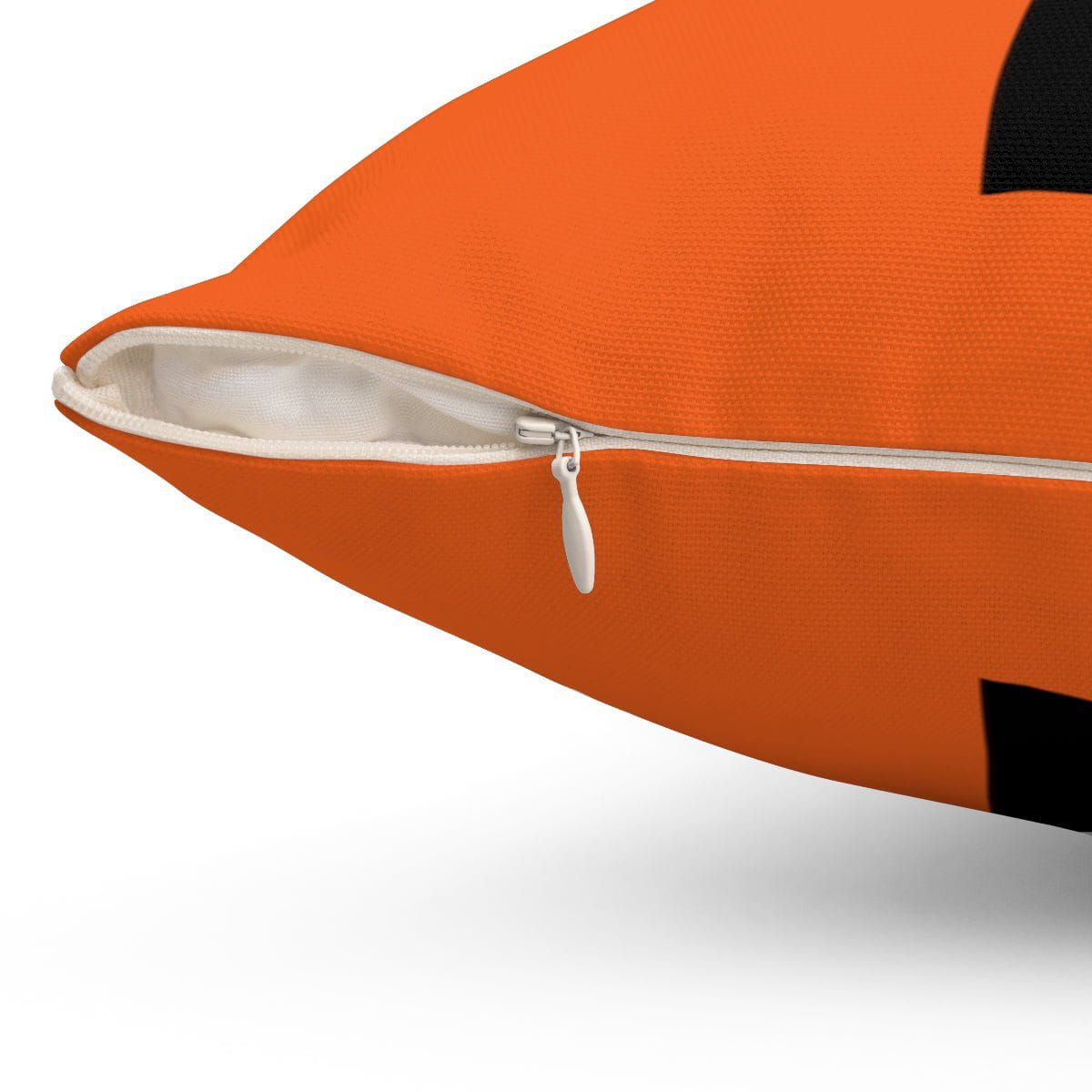 Orange Viking Health Rune Symbol Cushion