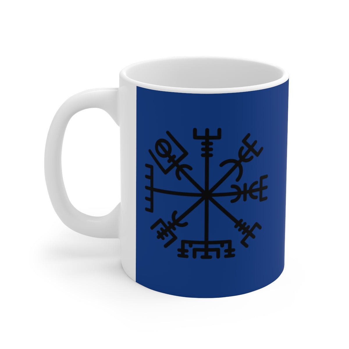 Blue Viking Vegvisir Rune Coffee Mug