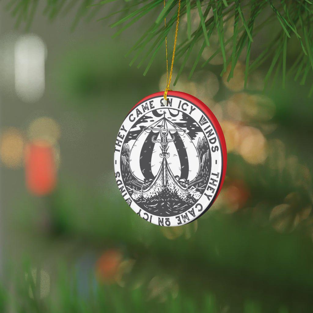 Viking Christmas Ornament - Icy Winds (Flat)