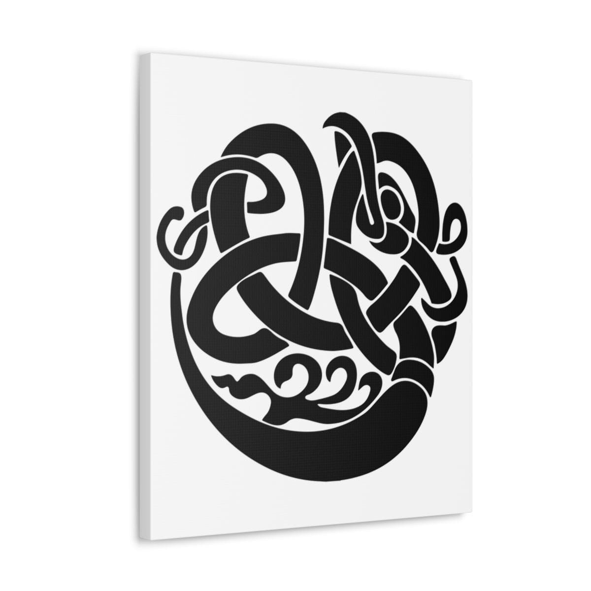 Viking Raven Knotwork Canvas - Ready To Hang - Viking Wall Art
