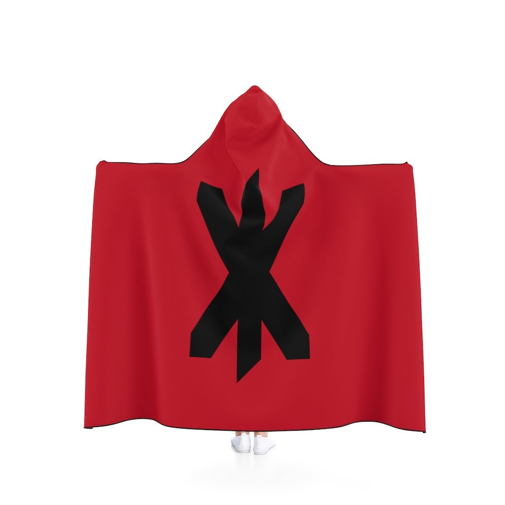 Viking Strength Rune Symbol Hooded Blanket