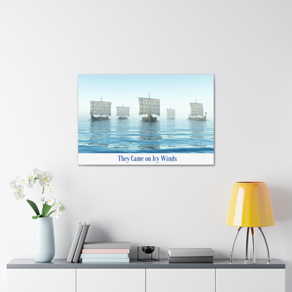Viking Art on Canvas - &quot;They Came on Icy Winds&quot;