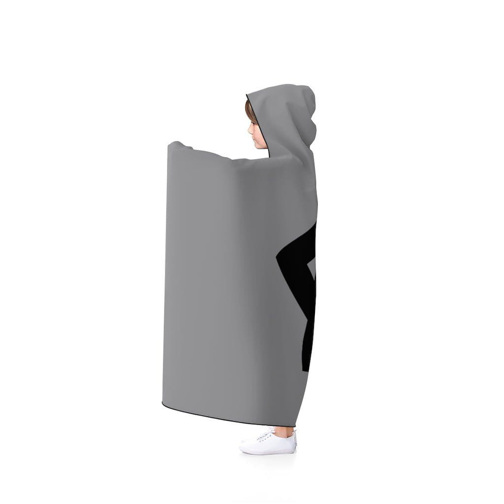 Gray Viking Health Rune Symbol Hooded Blanket