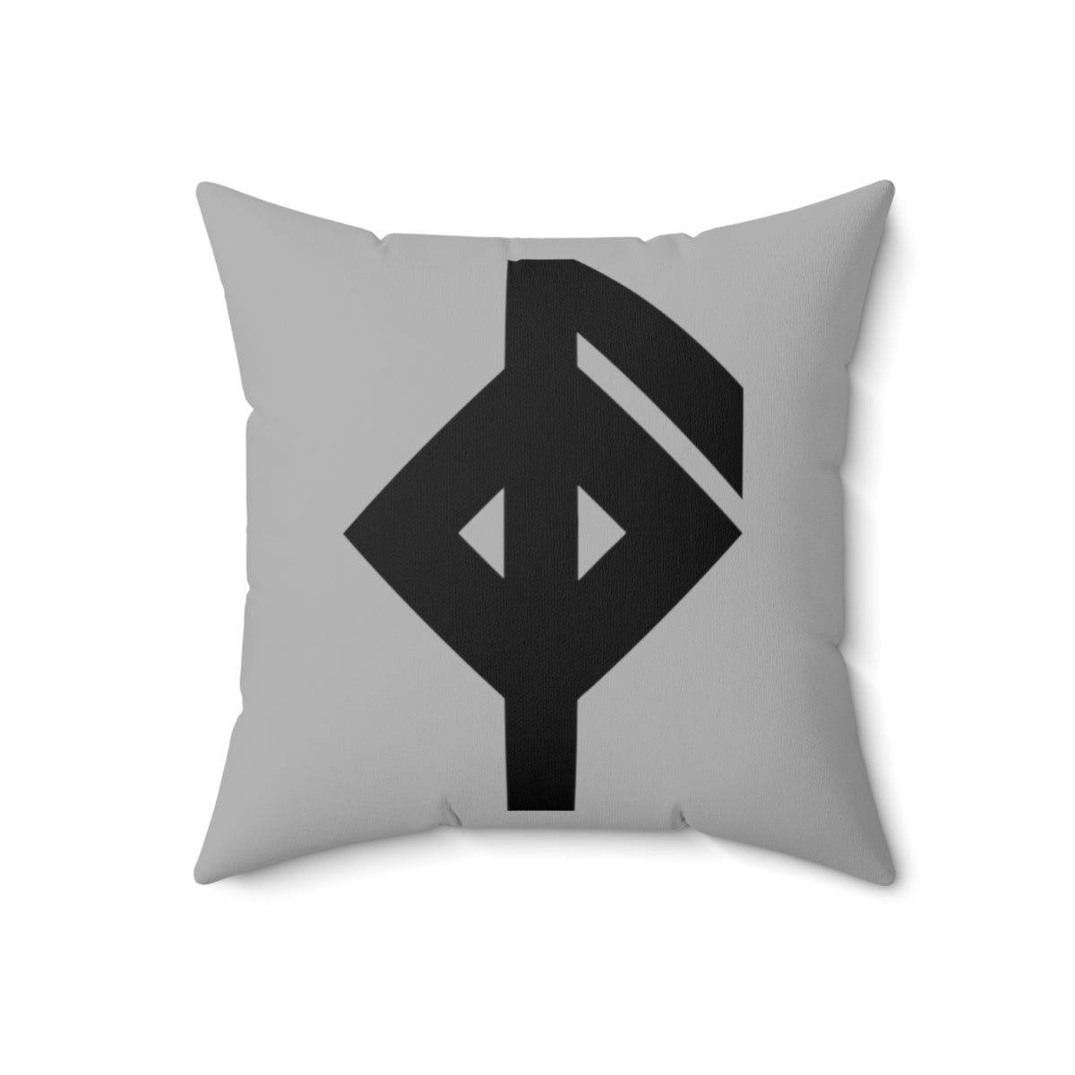 Gray Viking Health Rune Symbol Cushion