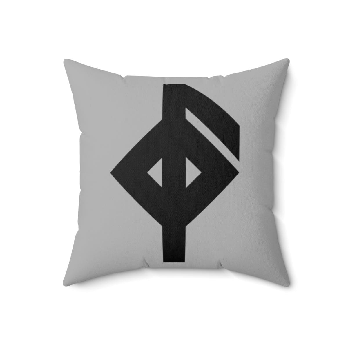 Gray Viking Health Rune Symbol Cushion