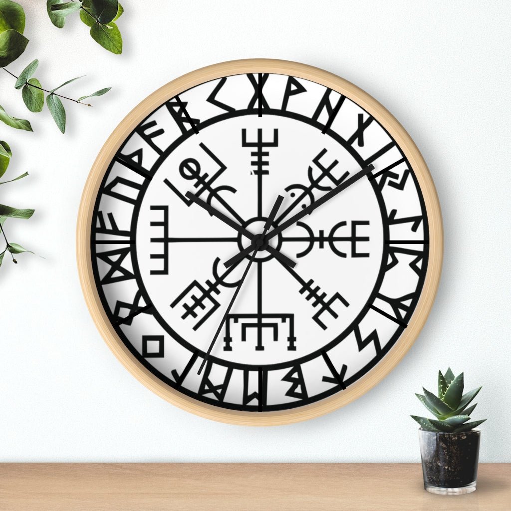 Viking Vegvisir Wayfinder Compass Wall clock