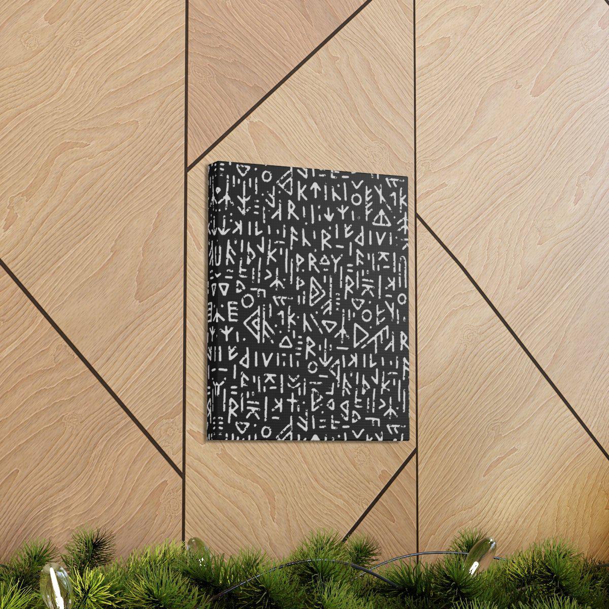 Viking Waymarker Abstract Modern Canvas - Ready to Hang Viking Wall Art