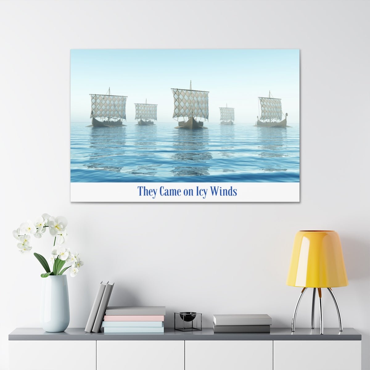Viking Art on Canvas - &quot;They Came on Icy Winds&quot;