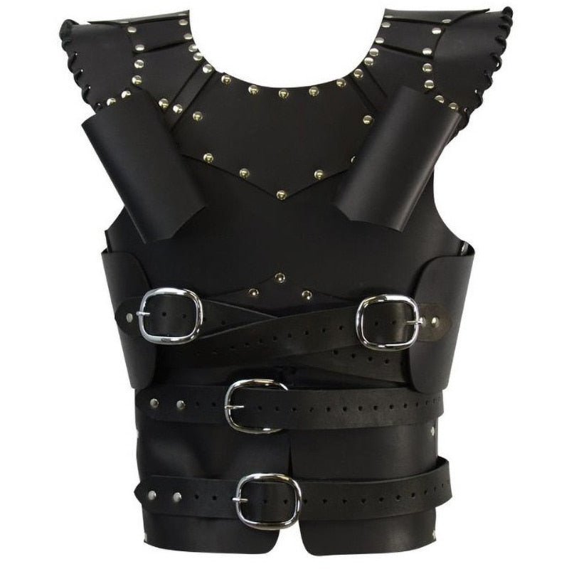 Viking Leather and Metal Stud Cuirass Chest Armor