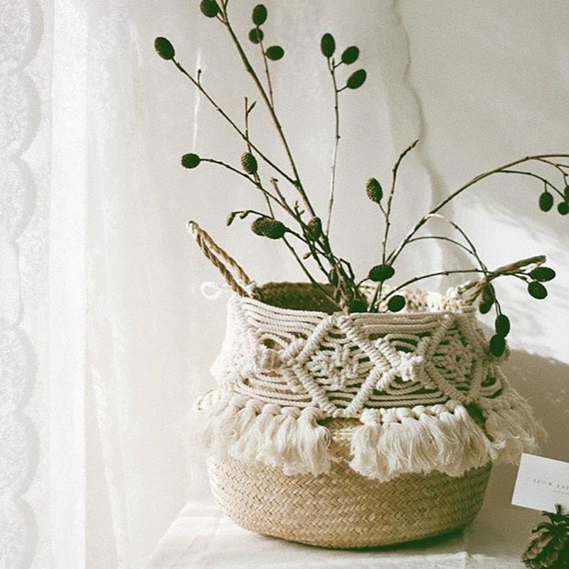 Hand Woven Natural Baskets Norse Decor