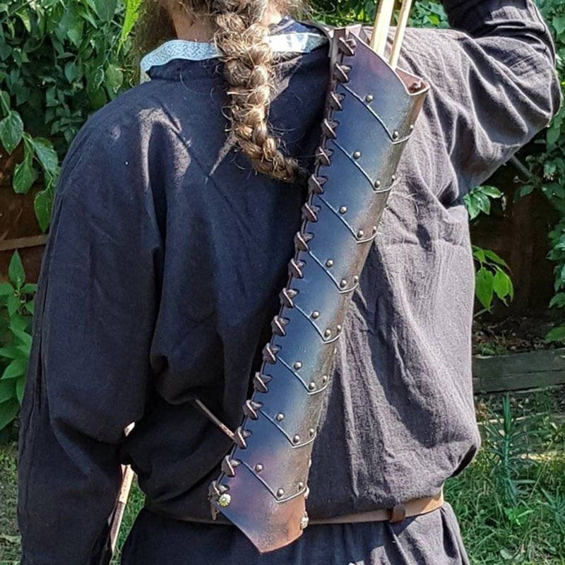 Leather Back Arrow Holder Quiver