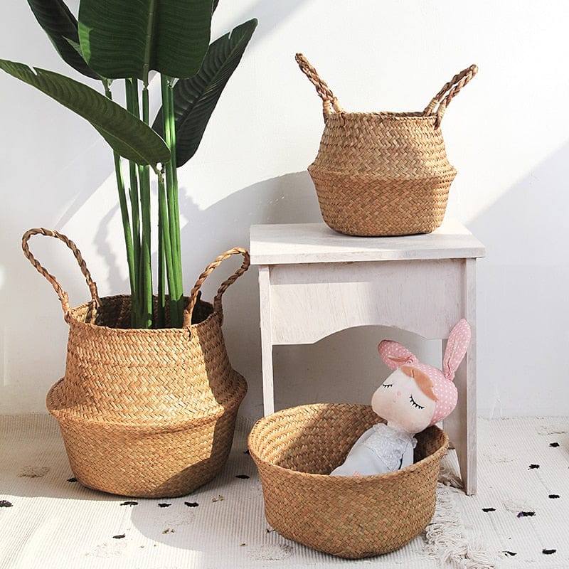 Hand Woven Natural Baskets Norse Decor