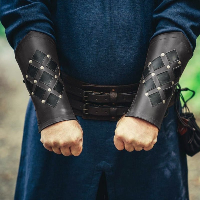 Viking Arm Guard Lace Up Vambraces Armor Cuff