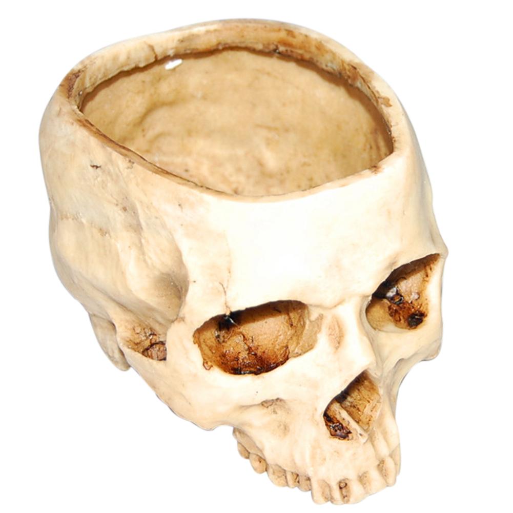 Resin Human Skull Plant Pot Flower Pot Decor
