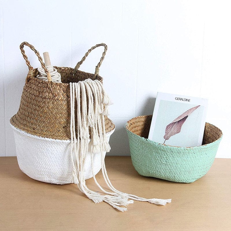 Hand Woven Natural Baskets Norse Decor