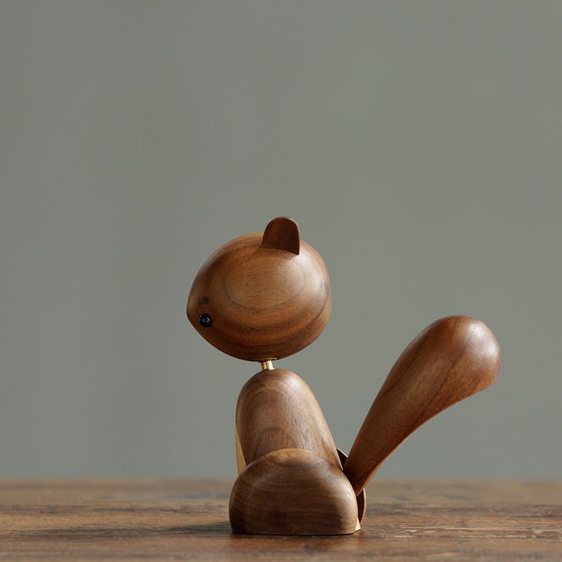 Ratatoskr Wooden Child&#39;s Toy Maple Squirrel Viking Decor