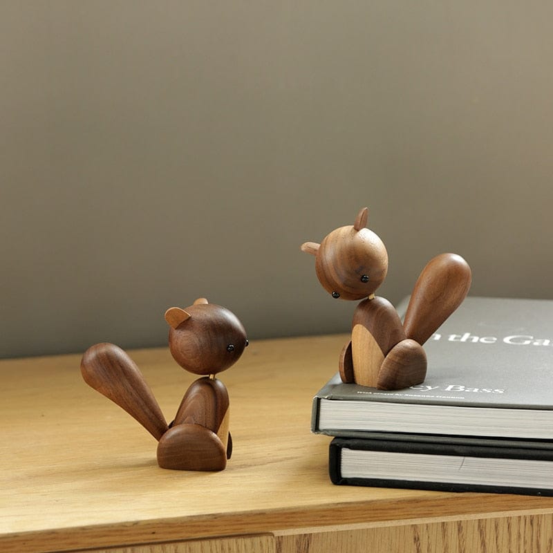 Ratatoskr Wooden Child&#39;s Toy Maple Squirrel Viking Decor