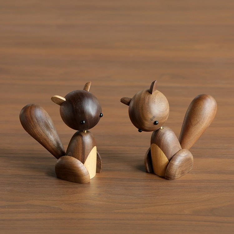 Ratatoskr Wooden Child&#39;s Toy Maple Squirrel Viking Decor