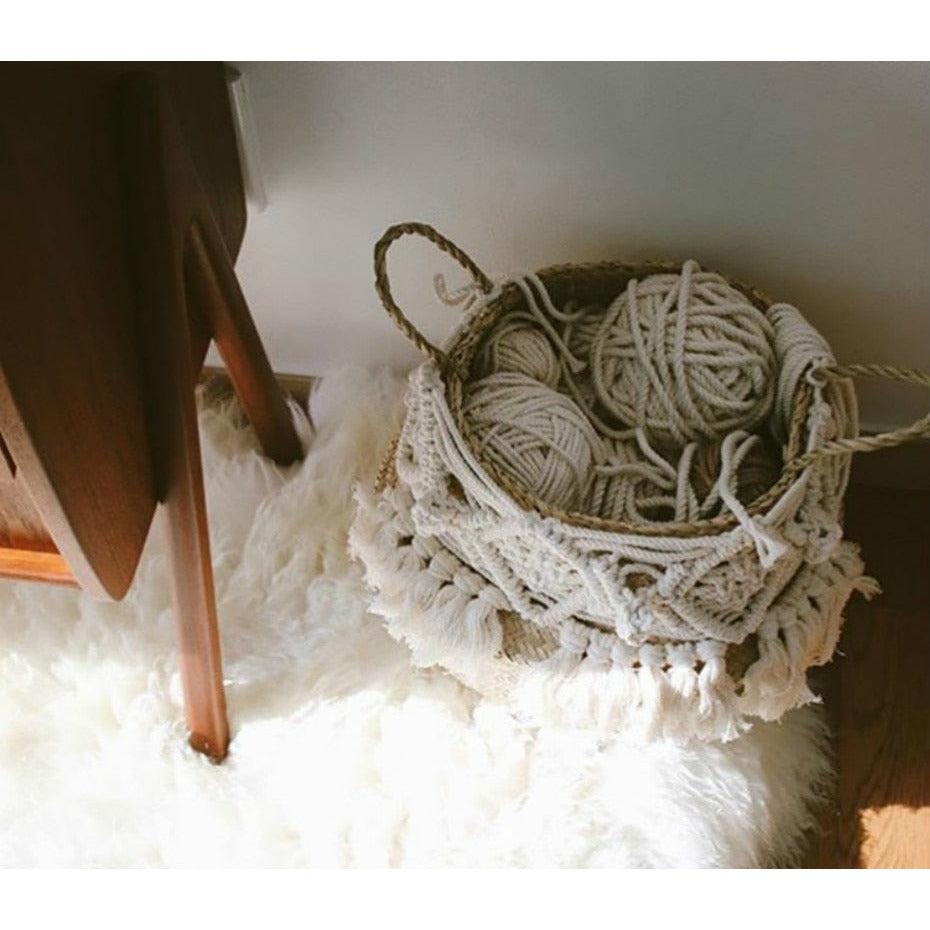 Hand Woven Natural Baskets Norse Decor