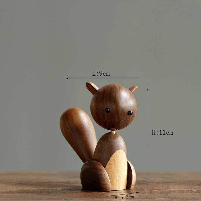 Ratatoskr Wooden Child&#39;s Toy Maple Squirrel Viking Decor