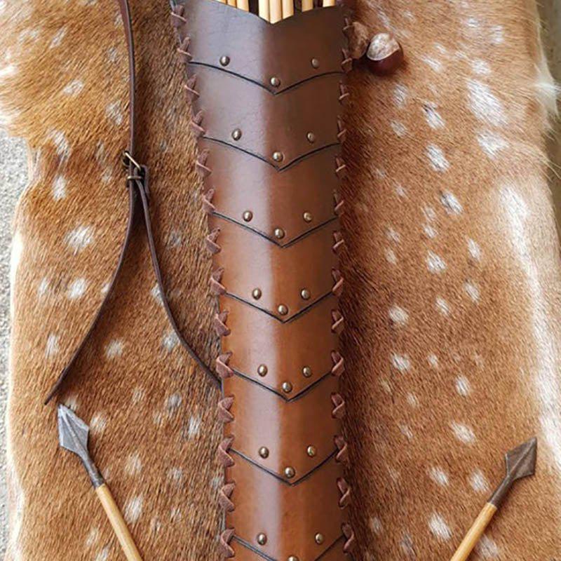 Leather Back Arrow Holder Quiver