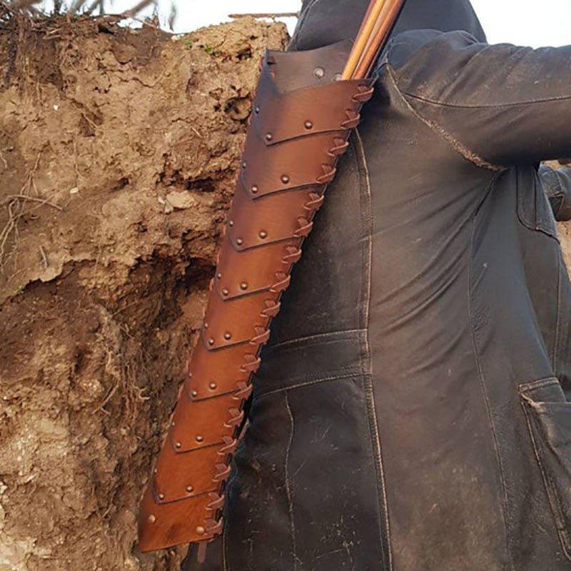 Leather Back Arrow Holder Quiver