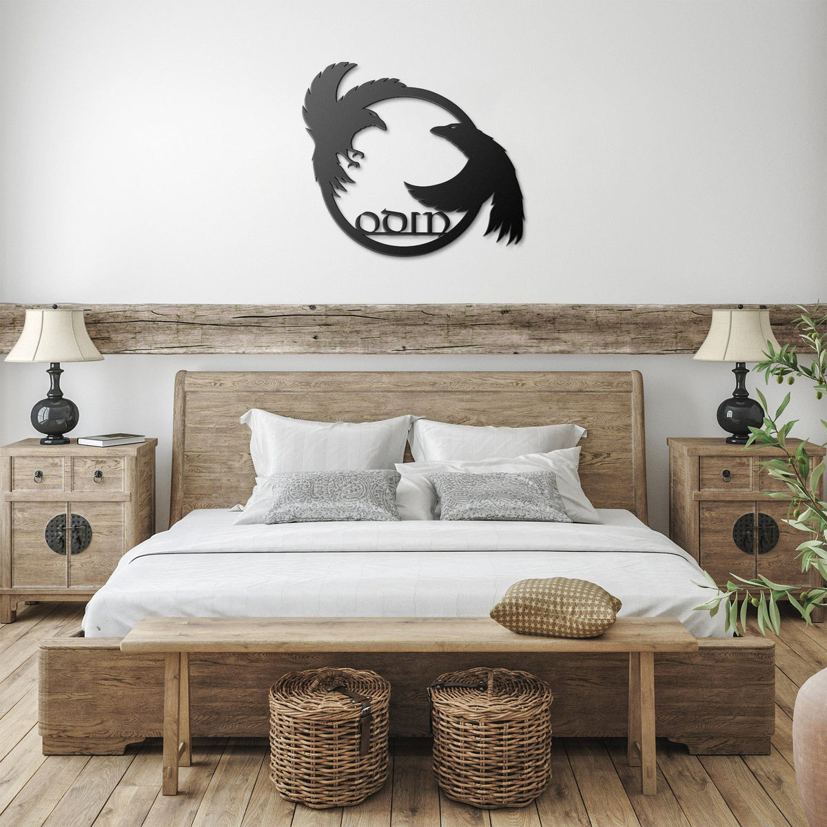 Odin&#39;s Ravens Metal Wall Sign